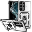 For Samsung Galaxy S23 Ultra 5G Sliding Camshield Holder Phone Case(Silver) - free shipping - PMC TechLife - Order now!