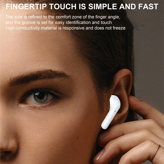 HAMTOD CS121 Stereo TWS Wireless Bluetooth Earphone(White)