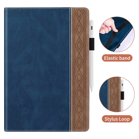 For Xiaomi Redmi Pad 10.61 Splicing Series Tablet PC Leather Case(Royal Blue)