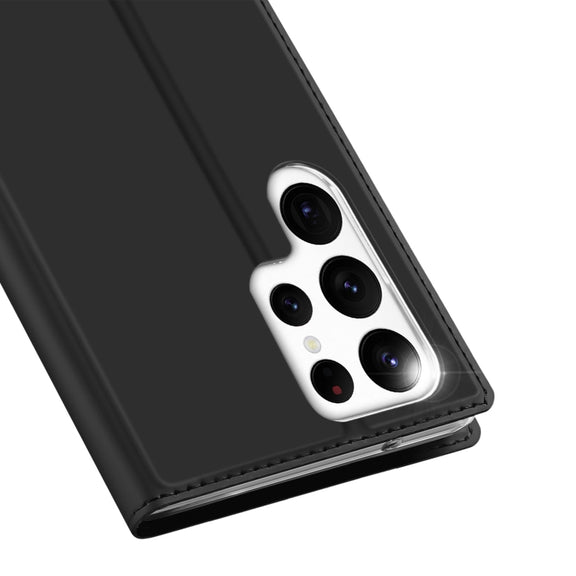 For Samsung Galaxy S23 Ultra 5G DUX DUCIS Skin Pro Series Flip Leather Phone Case(Black)