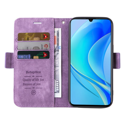 For Huawei nova Y70 / Y70 Plus / Enjoy 50 BETOPNICE Dual-side Buckle Leather Phone Case(Purple) - free shipping - PMC Jewellery - Order now!