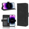 For iPhone 14 Pro Skin Feel Calf Texture Card Slots Leather Phone Case(Black) - iPhone 14 Pro Cases by PMC TechLife | Online Shopping South Africa | PMC TechLife | Buy Now Pay Later Mobicred