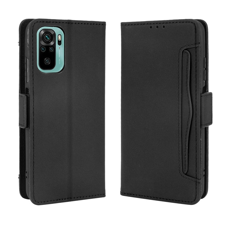 For Xiaomi Poco M5S / Redmi Note 10 4G / 10S Skin Feel Calf Texture Card Slots Leather Phone Case(Black) - free shipping - PMC TechLife - Order now!
