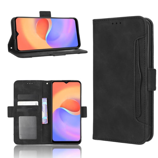 For ZTE Blade A52 Lite Skin Feel Calf Texture Card Slots Leather Phone Case(Black) - free shipping - PMC Jewellery - Order now!