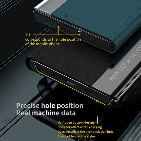 For Xiaomi 12T / 12T Pro / Redmi K50 Ultra Side Electroplated Magnetic Leather Phone Case(Black)