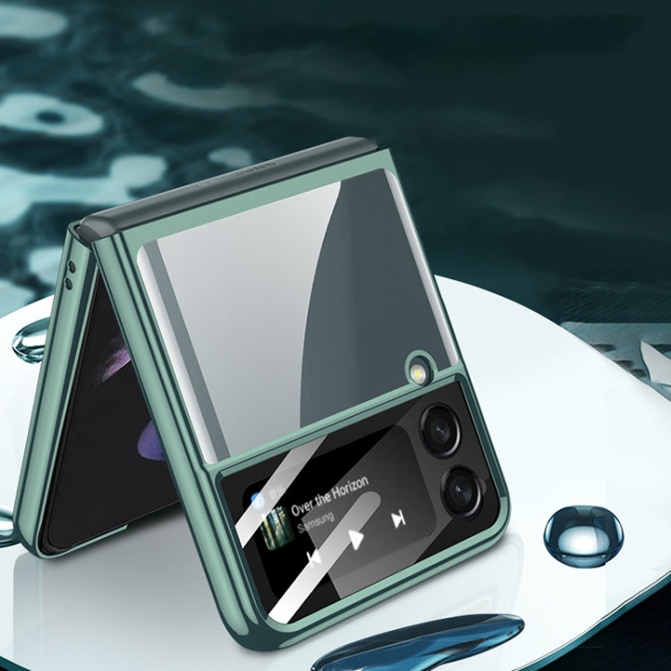 For Samsung Galaxy Z Flip4 GKK Integrated Electroplating All-inclusive Phone Case(Night Green) - Galaxy Z Flip4 5G Cases by GKK | Online Shopping South Africa | PMC TechLife | Buy Now Pay Later Mobicred