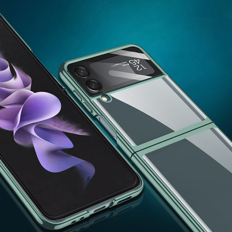 For Samsung Galaxy Z Flip4 GKK Integrated Electroplating All-inclusive Phone Case(Transparent) - Galaxy Z Flip4 5G Cases by GKK | Online Shopping South Africa | PMC TechLife | Buy Now Pay Later Mobicred