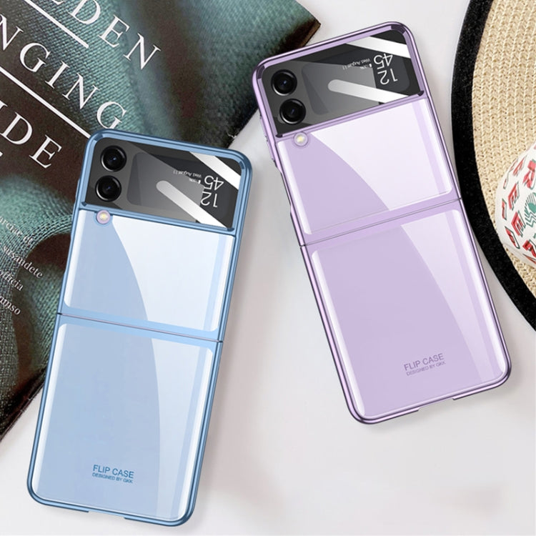For Samsung Galaxy Z Flip4 GKK Integrated Electroplating All-inclusive Phone Case(Purple) - Galaxy Z Flip4 5G Cases by GKK | Online Shopping South Africa | PMC TechLife | Buy Now Pay Later Mobicred