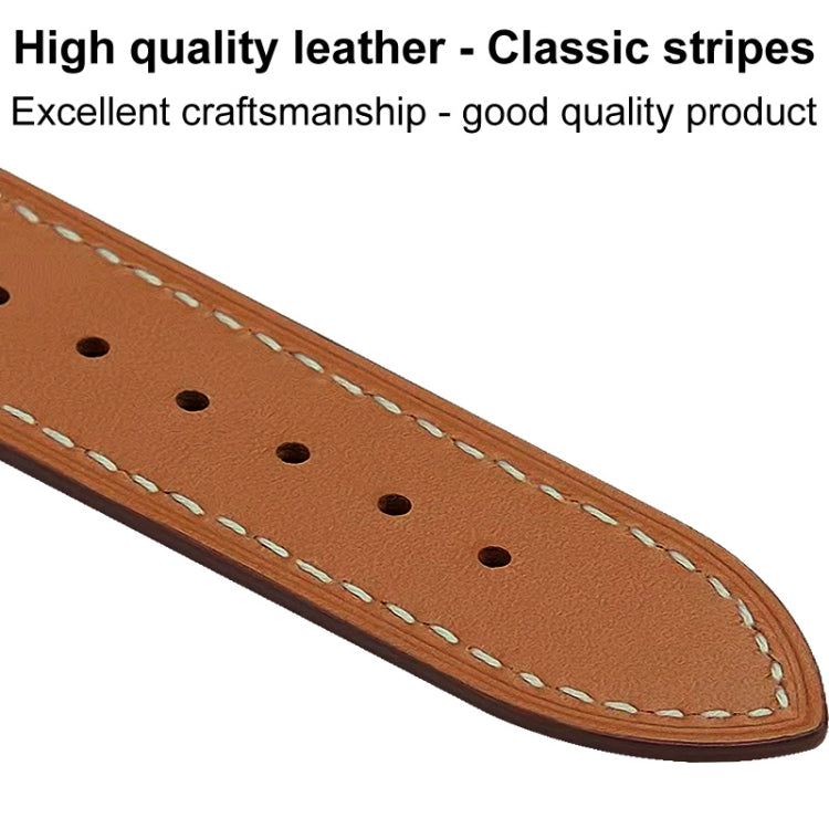 For Apple Watch Series 8 45mm imak PG1 Series Leather Watch Band(Black) - free shipping - PMC TechLife - Order now!