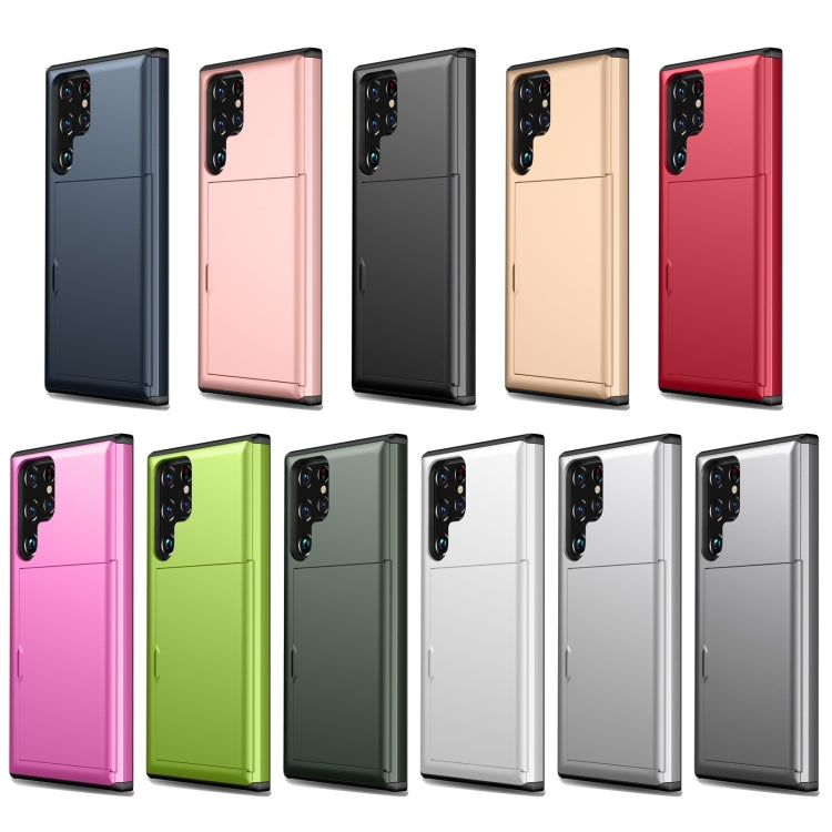 For Samsung Galaxy S23 Ultra 5G Shockproof Armor Phone Case with Card Slot(Black) - free shipping - PMC Jewellery - Order now!