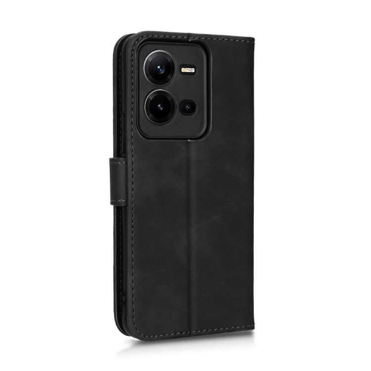 For vivo V25 5G / V25e / X80 Lite Skin Feel Magnetic Flip Leather Phone Case(Black) - free shipping - PMC Jewellery - Order now!