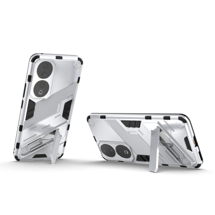 For Honor 90 Punk Armor PC + TPU Phone Case with Holder(White) - Honor Cases by PMC TechLife | Online Shopping South Africa | PMC TechLife | Buy Now Pay Later Mobicred