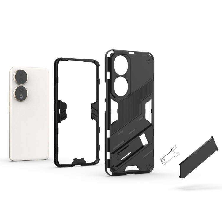 For Honor 90 Punk Armor PC + TPU Phone Case with Holder(White) - Honor Cases by PMC TechLife | Online Shopping South Africa | PMC TechLife | Buy Now Pay Later Mobicred