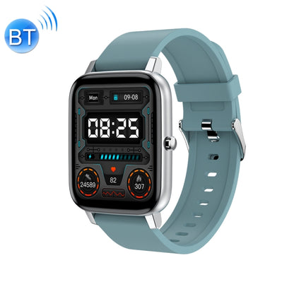 Ochstin 5H80 1.69 inch Square Screen Silicone Strap Heart Rate Blood Oxygen Monitoring Bluetooth Smart Watch(Lake Blue) - free shipping - PMC Jewellery - Order now!