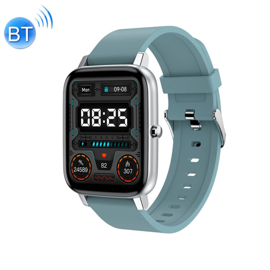 Ochstin 5H80 1.69 inch Square Screen Silicone Strap Heart Rate Blood Oxygen Monitoring Bluetooth Smart Watch(Lake Blue) - free shipping - PMC Jewellery - Order now!