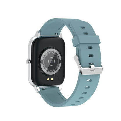 Ochstin 5H80 1.69 inch Square Screen Silicone Strap Heart Rate Blood Oxygen Monitoring Bluetooth Smart Watch(Lake Blue) - free shipping - PMC Jewellery - Order now!