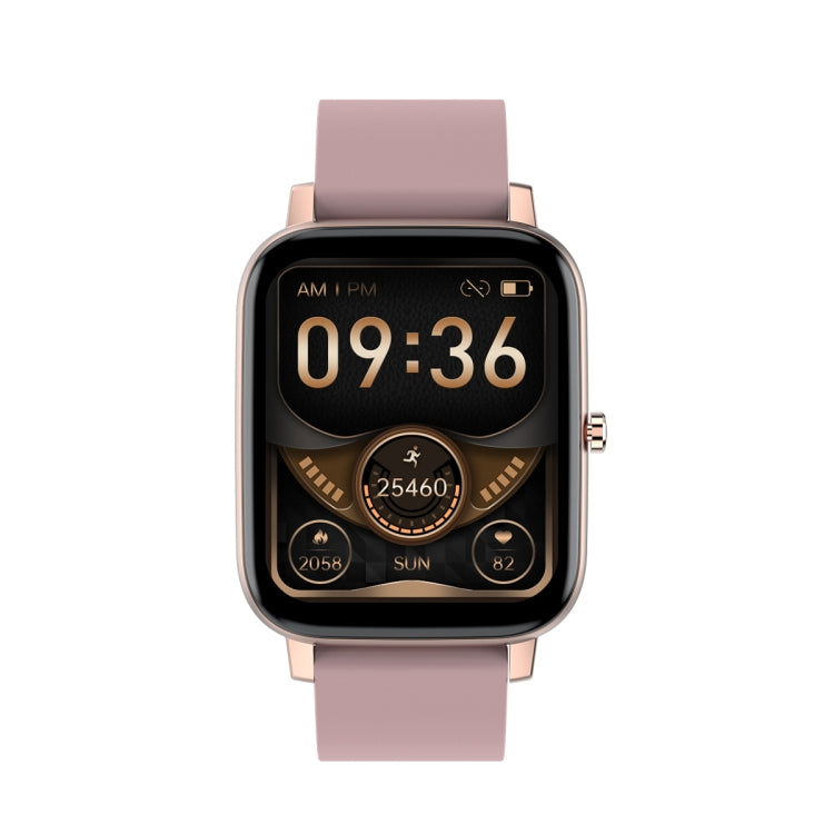 Ochstin 5H80 1.69 inch Square Screen Silicone Strap Heart Rate Blood Oxygen Monitoring Bluetooth Smart Watch(Pink) - free shipping - PMC Jewellery - Order now!