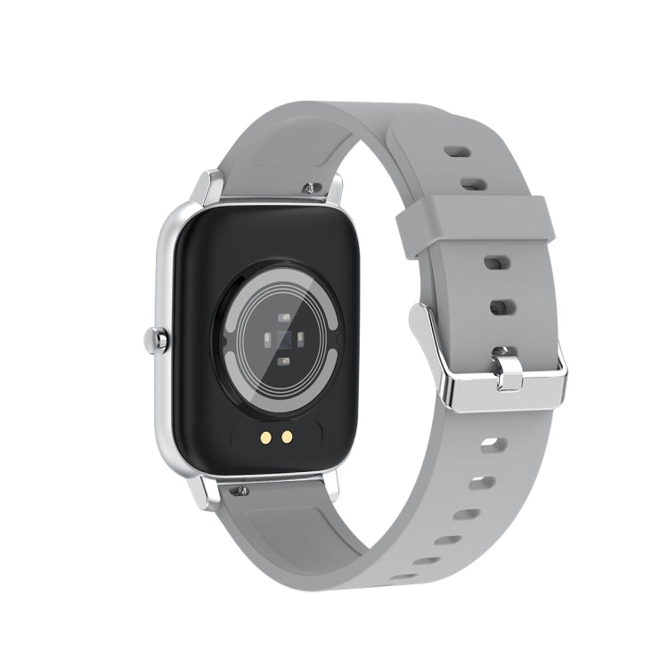 Ochstin 5H80 1.69 inch Square Screen Silicone Strap Heart Rate Blood Oxygen Monitoring Bluetooth Smart Watch(Grey) - free shipping - PMC Jewellery - Order now!
