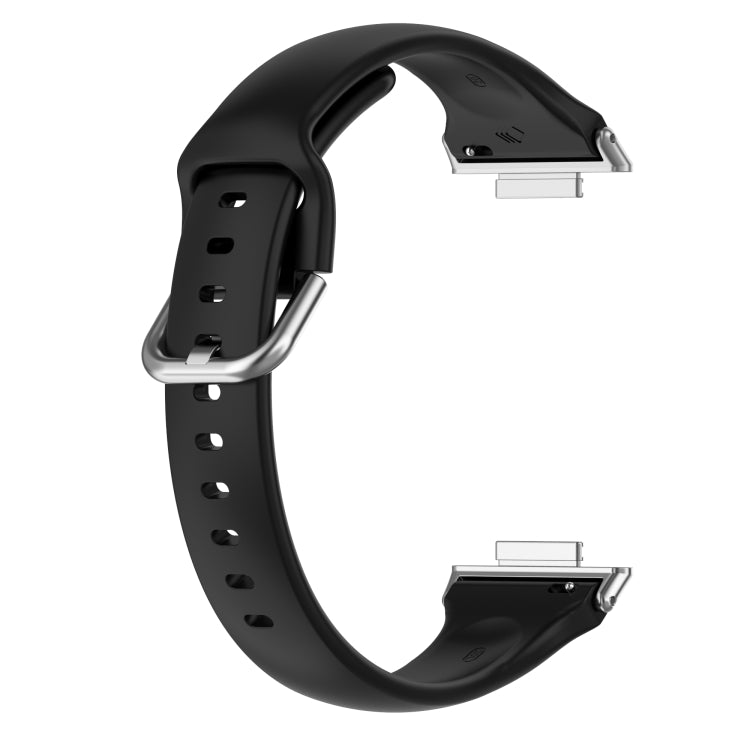 For Huawei Watch Fit 2 Small Waist Silicone Watch Band, Size:S(Black) - Watch Bands by PMC Jewellery | Online Shopping South Africa | PMC Jewellery | Buy Now Pay Later Mobicred