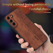 For Samsung Galaxy S22 5G AZNS 3D Embossed Skin Feel Phone Case(Purple)