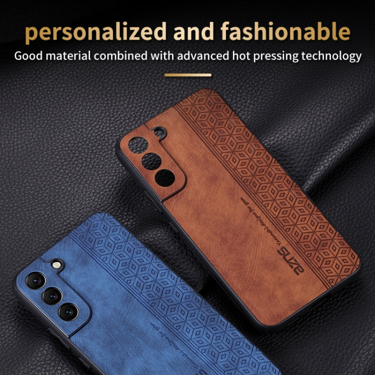 For Samsung Galaxy S22 5G AZNS 3D Embossed Skin Feel Phone Case(Purple)