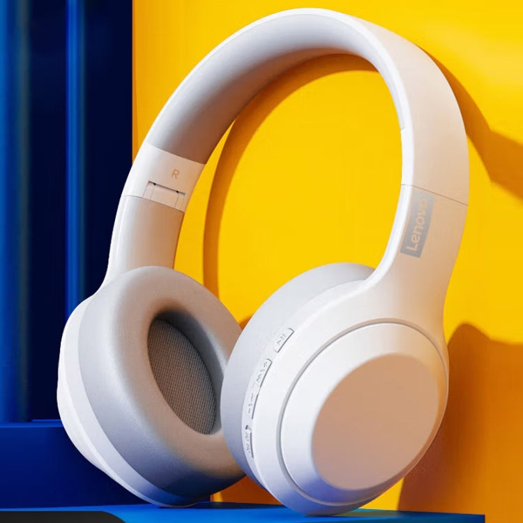 Lenovo TH10 Wireless Bluetooth Gaming Bass Music Sports Noise-cancelling Headphone(White) - free shipping - PMC TechLife - Order now!