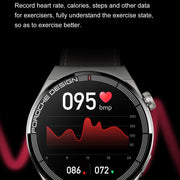 Ochstin 5HK46P 1.36 inch Round Screen Silicone Strap Smart Watch with Bluetooth Call Function(Silver+Black)