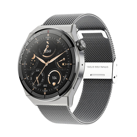 Ochstin 5HK46P 1.36 inch Round Screen Steel Strap Smart Watch with Bluetooth Call Function(Silver) - free shipping - PMC Jewellery - Order now!