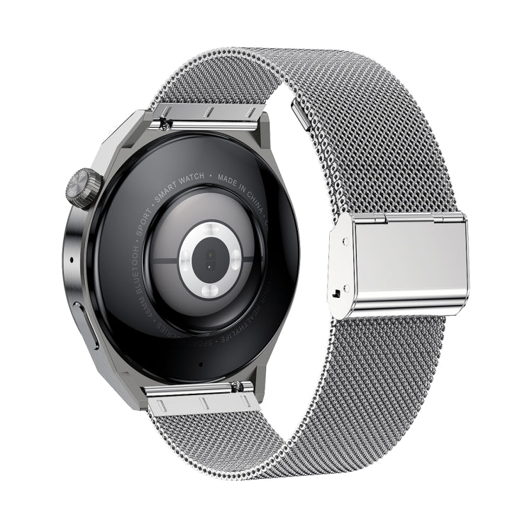 Ochstin 5HK46P 1.36 inch Round Screen Steel Strap Smart Watch with Bluetooth Call Function(Silver) - free shipping - PMC Jewellery - Order now!