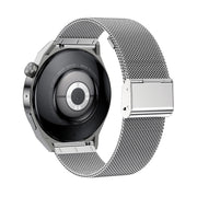 Ochstin 5HK46P 1.36 inch Round Screen Steel Strap Smart Watch with Bluetooth Call Function(Silver)