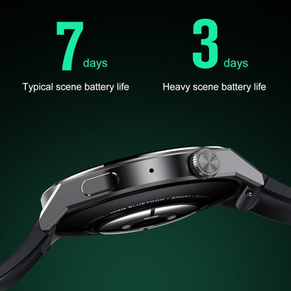 Ochstin 5HK46P 1.36 inch Round Screen Steel Strap Smart Watch with Bluetooth Call Function(Black) - free shipping - PMC Jewellery - Order now!
