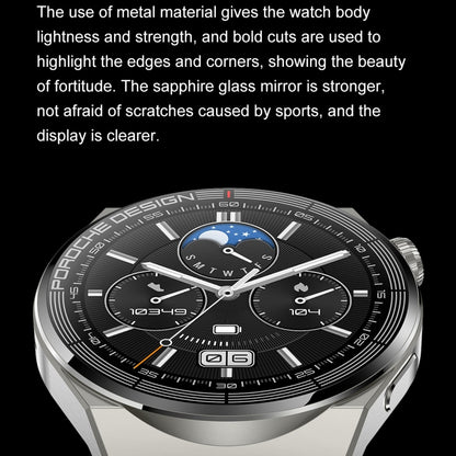 Ochstin 5HK46P 1.36 inch Round Screen Steel Strap Smart Watch with Bluetooth Call Function(Black) - free shipping - PMC Jewellery - Order now!