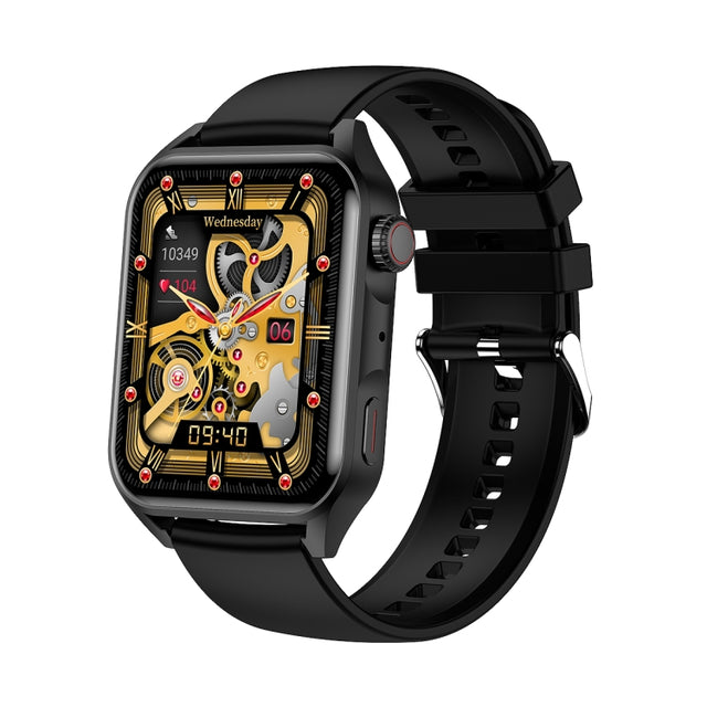 Ochstin 5HK28 1.78 inch Square Screen Silicone Strap Smart Watch Supports Bluetooth Call Function/Blood Oxygen Monitoring(Black)