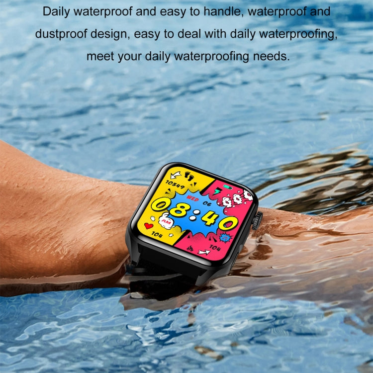 Ochstin 5HK28 1.78 inch Square Screen Silicone Strap Smart Watch Supports Bluetooth Call Function/Blood Oxygen Monitoring(Black) - free shipping - PMC TechLife - Order now!