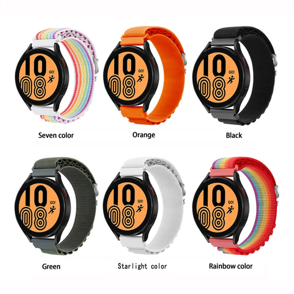 20mm Universal Nylon Loop Watch Band(Black)