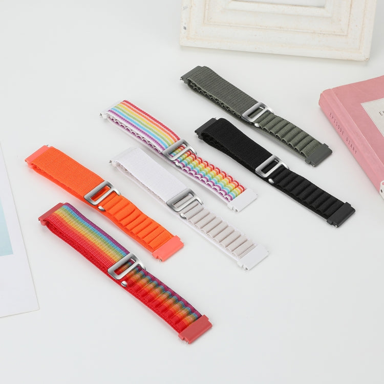 22mm Universal Nylon Loop Watch Band(Black) - 22mm Bands by PMC TechLife | Online Shopping South Africa | PMC TechLife | Buy Now Pay Later Mobicred