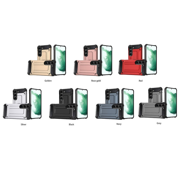 For Samsung Galaxy S23+ 5G Magic Armor TPU Hard PC Phone Case(Black)