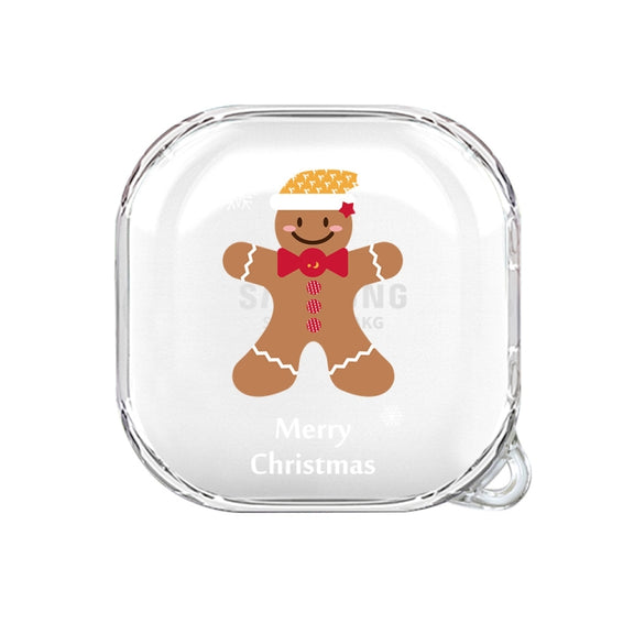 For Samsung Galaxy Buds Live Christmas Transparent TPU Earphone Case(Ragdoll)