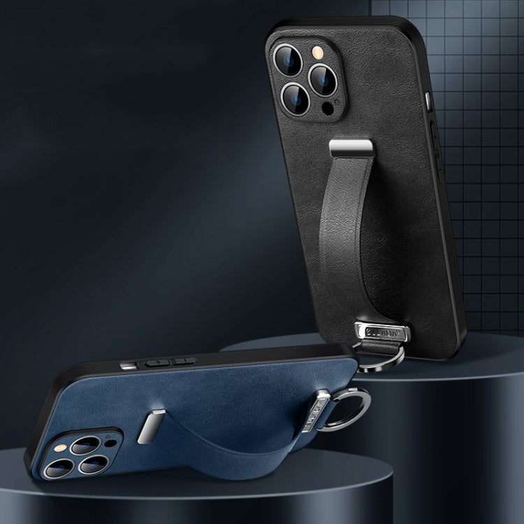 For iPhone 14 Plus SULADA Cool Series PC + Leather Texture Skin Feel Phone Case(Black) - iPhone 14 Plus Cases by SULADA | Online Shopping South Africa | PMC TechLife | Buy Now Pay Later Mobicred