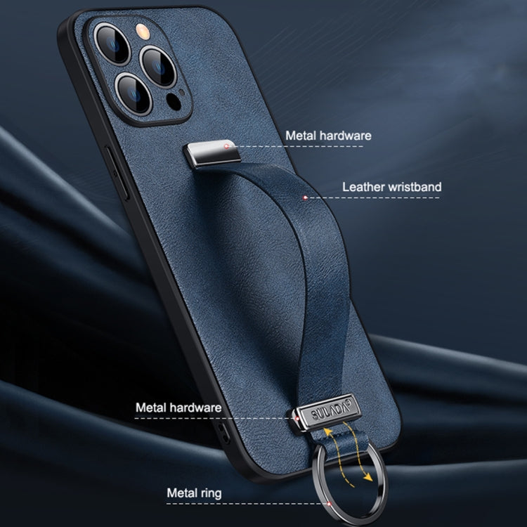 For iPhone 14 Pro Max SULADA Cool Series PC + Leather Texture Skin Feel Phone Case(Red)