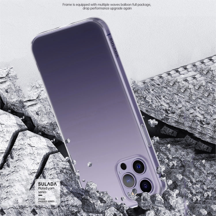 For iPhone 14 Plus SULADA Frosted Series Shockproof TPU Protective Case(Transparent)