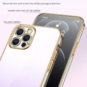 For iPhone 14 Pro Max SULADA Iridescence Series Plating Transparent Gradient Phone Case(Pink)