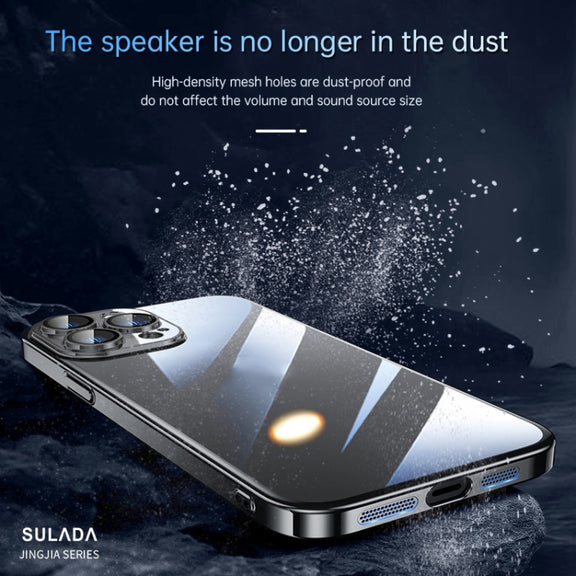 For iPhone 14 SULADA Hard PC Shockproof Phone Case(Dark Purple)