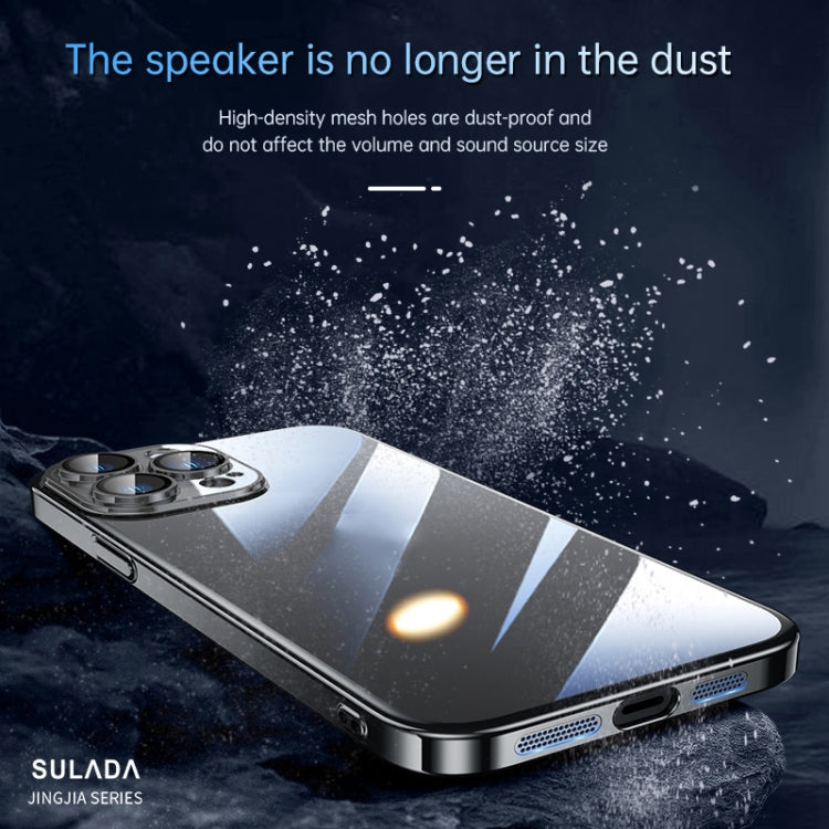 For iPhone 14 SULADA Hard PC Shockproof Phone Case(Gold)