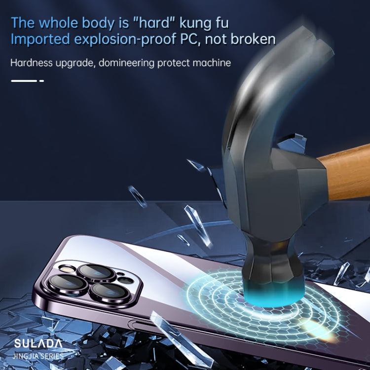 For iPhone 14 SULADA Hard PC Shockproof Phone Case(Gold) - iPhone 14 Cases by SULADA | Online Shopping South Africa | PMC TechLife | Buy Now Pay Later Mobicred