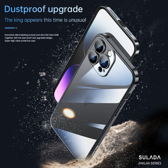 For iPhone 14 Plus SULADA Hard PC Shockproof Phone Case(Dark Purple)