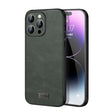 For iPhone 14 Pro Max SULADA Shockproof TPU + Handmade Leather Phone Case(Green) - iPhone 14 Pro Max Cases by SULADA | Online Shopping South Africa | PMC TechLife
