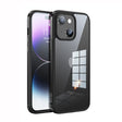For iPhone 14 Plus SULADA Metal Frame + Nano Glass + TPU Phone Case(Black) - free shipping - PMC TechLife - Order now!