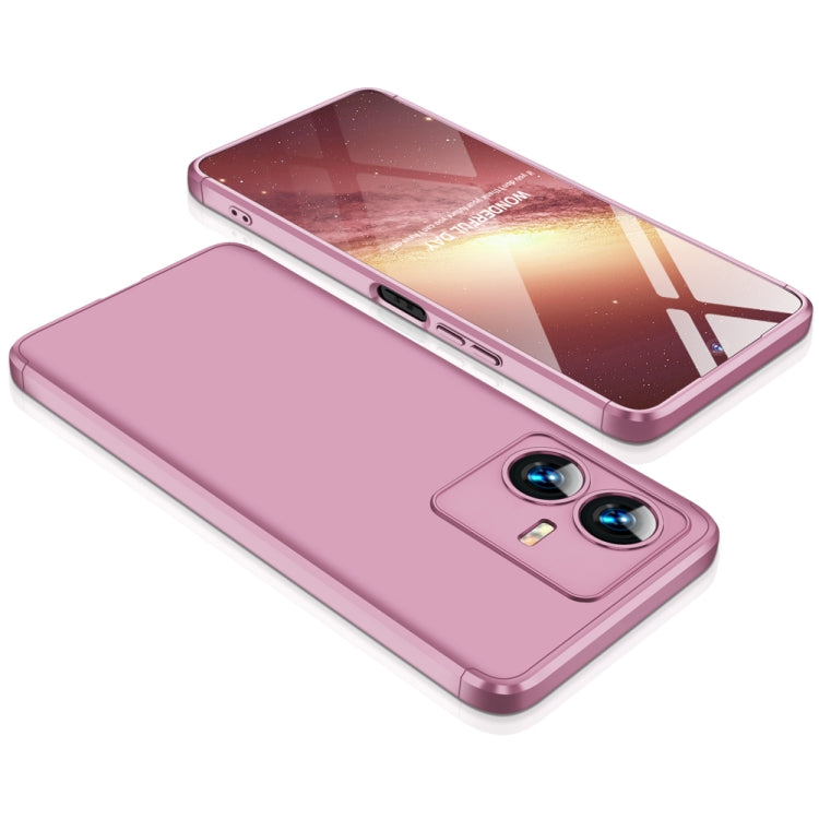For vivo Y22 / Y22s GKK Three Stage Splicing Full Coverage PC Phone Case(Rose Gold) - vivo Cases by GKK | Online Shopping South Africa | PMC Jewellery | Buy Now Pay Later Mobicred
