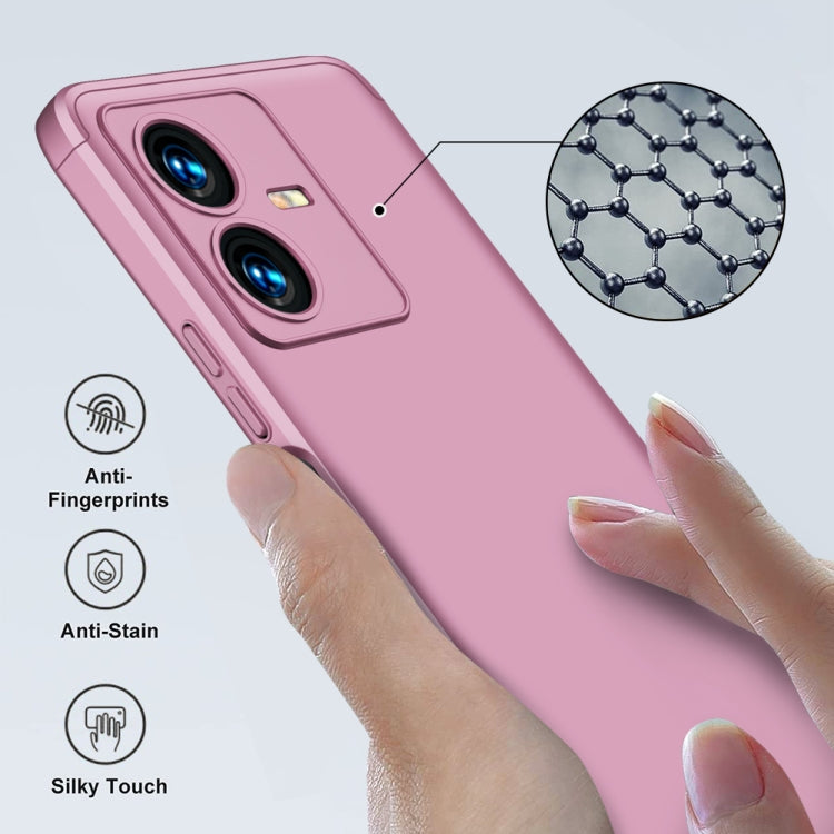 For vivo Y22 / Y22s GKK Three Stage Splicing Full Coverage PC Phone Case(Rose Gold) - vivo Cases by GKK | Online Shopping South Africa | PMC Jewellery | Buy Now Pay Later Mobicred